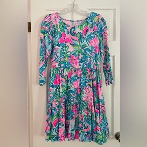 LILLY PULITZER Geanna Swing Dress - "Turquoise Oasis Golden Hour" - Size M